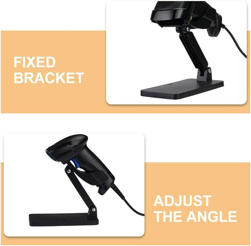 Tofficu Adjustable Barcode Scanner Holder Stand for Desk with Durable Stable Base Multifunctional Handheld Scanner