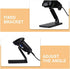 Tofficu Adjustable Barcode Scanner Holder Stand for Desk with Durable Stable Base Multifunctional Handheld Scanner