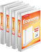 Cardinal Economy 3 Ring Binder, 1 Inch, White, Presentation View, Holds 225 Sheets, Nonstick, PVC Free, 4 Pack