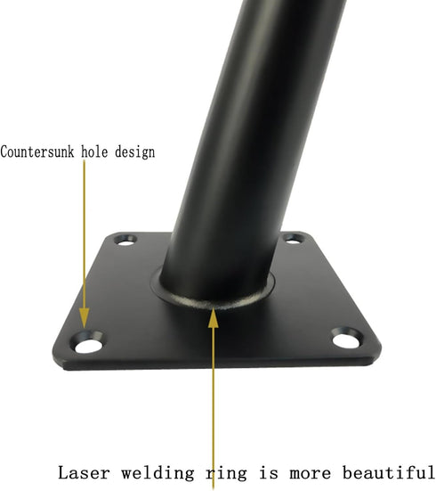 HZEPDVT Legs(10cm) Versatile Furniture Support Legs Bedside Table Metal feet Tapered Cabinet feet Sofa feet Light
