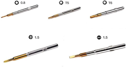 Precision Screwdriver Set with 5 Bits, Repair Tool Kit for Laptop, Cell Phone, Glasses