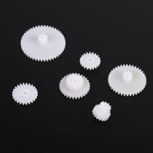 Set, 19 Garosa Motor Gear Plastic Durable Gear Kit with Parts for Robot Toys and Cars, Ideal for Model Building
