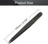 Utoolmart 3Pcs Plastic Anti-static Tweezers, Precision Slant Point Tip for Jewelry Craft DIY Beauty Electronics Repair Tool, Black