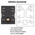 2Pcs HH52P 12VDC 8-Pin 5A Coil Electromagnetic Power Relay - DPDT 2NO+2NC with LED Indicator Light, Base DIN Slotted