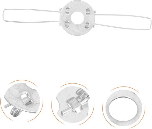 20-Pack 2-Fork 4.72X4.72X1.18In Lampshade Spring Clips Lamp Cover Support Buckles for Ceiling Lights Chandeliers Table