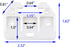 FDXGYH 10 Pcs Plastic Drawer Guides, Drawer Track Guides for Dressers and Drawer Systems, White