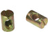 RLECS 12pcs M6 Pozidriv Hammer M6 15mm Slotted Barrel Nuts Cross Dowels Slotted Nuts Horizontal Hole Nut Embedded Nut