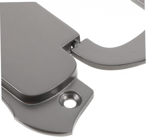 Housoutil Concealed Door Pull Handle Dark Grey Zinc Alloy Finger Flush Pulls for Sliding Barn Doors Effortless