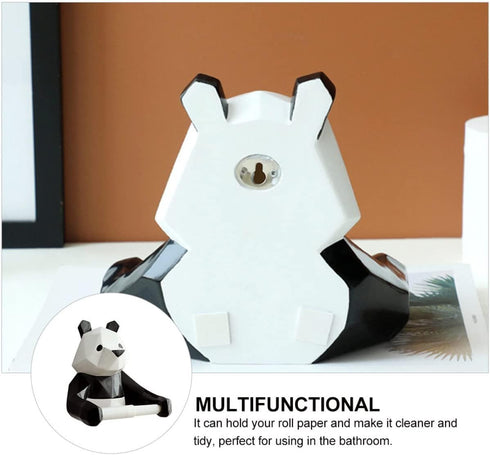 Stylish Panda Wall-Mounted Toilet Paper Holder for Your Bathroom