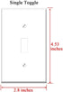 Yuatuwaw Switch Plate Single Toggle - Mustard Mayonnaise Sauce Table Flavor Diet Aroma
