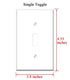 Yuatuwaw Switch Plate Single Toggle - Quinoa Bowl Grain Healthy Food Nutrition Diet