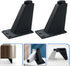 2pcs Luxshiny Aluminum Alloy Furniture Heightening Feet Anti-Slip Cabinet Legs with Scratch-Resistant Base Adjustable