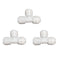 Malida 3/8" 3-Way Union Tee Tube, Quick Connect Push Fit for Water Purifiers, Pack of 3