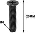 The Lord of the Tools 5PCS M6x25mm Drill Chuck Shank Adapter, Carbon Steel Fixing Screw Left Hand Thread