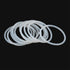 X AUTOHAUX Silicone O-Rings, 50mm OD 43.8mm ID 3.1mm Width VMQ Seal Gasket for Pipe Repair, White