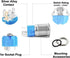WerFamily Tri-color LED Momentary Push Button Switch, 16mm, 1NO 1NC SPDT ON/OFF Waterproof with Wire Socket Plug