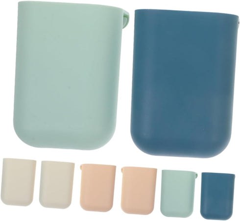 SHOWERORO 8pcs Desktop Storage Box Rolling Cart Cup Holder Hanging Organizer Cups