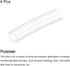 uxcell Pure Silicone Tubing, 19mm ID, 25mm OD, 4Pcs 0.33 Ft Transparent Hose for Water and Air Pump