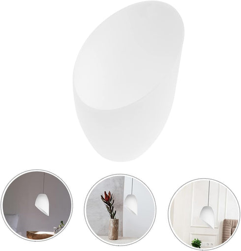 5Pcs Set Horseshoe Lampshade Angled Light Shade for Table and Floor Lamps Durable Plastic Cover for Living Room Bedroom