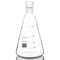 24/40 Glass Erlenmeyer Flask, Borosilicate Graduated Laboratory Flask with 500 ml Capacity and 24/40 Standard Taper
