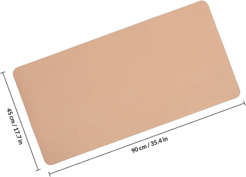 90cm 45cm KALLORY Dual-Sided Desk Pad X Non-Slip Pu Leather and Cork Desk Protector Writing Mat Large Blotter