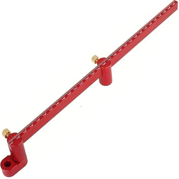 300mm Large Woodworking Compass Tool, Circle Ruler Marking Gauge, Woodworking Compass Scriber (Red)
