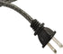 2Pcs Lamp Cord Flat Plug, Rayon Cloth Covered Electric Lamp Cord with Polarized End Plug, Wire Appliance and Power Tool Cord, Stripped Ends Ready for Wiring -8 Foot, SPT-2 UL Listed (Silver)
