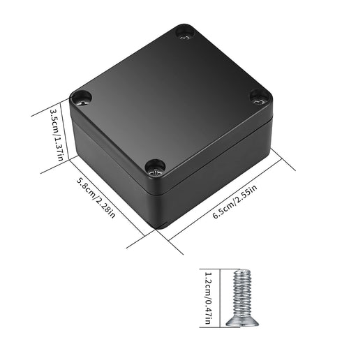 Project Box, 4 Pcs Electrical Junction Box, IP65 Waterproof ABS Plastic Dustproof Outdoor Electrical Project Case,
