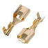 Copper Wire Terminal Gold Electrical Female Connector, Stamping Non Insulated Brass Crimp Connector Hardware Parts
