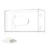 Wall Mount Glove Box Holder - Disposable Glove Dispenser Station for Medical Gloves, Multipurpose Kitchen