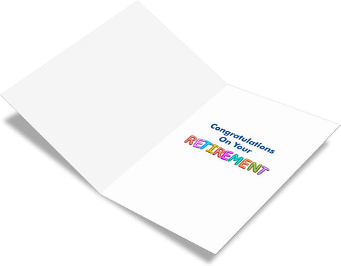 The Best Card Company Happy Retirement Card with Envelope - Farewell Greeting (Not 3D or Raised) C5651ERTG