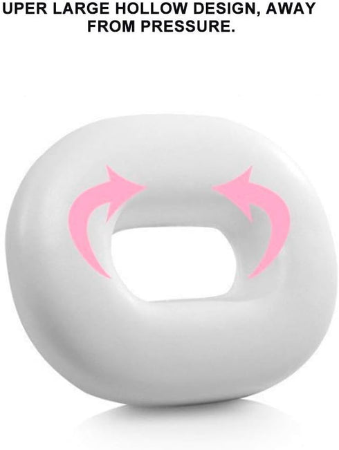 Wytino Tailbone Cushion Pillow, Memory Foam Car Cushion for Office Chair, O-Shape Chair Pillow for Back Sciatica Pain