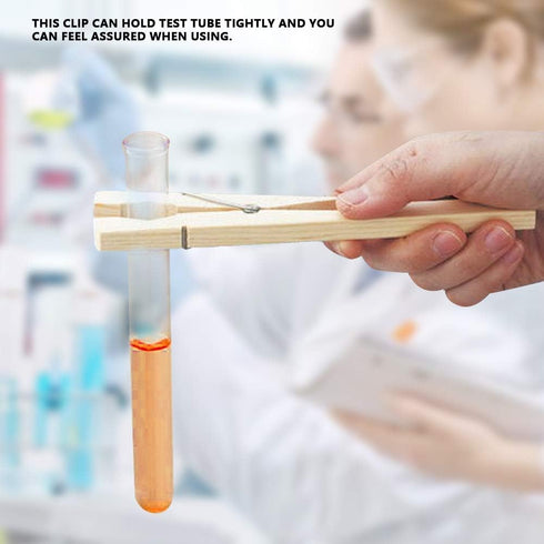 Test Tube Clip Wooden Holder for Laboratory Equipment Testing Tool
