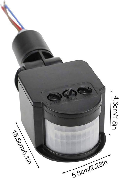 HiLetgo 12V Outdoor PIR DC Automatic Infrared PIR Motion Sensor Switch for LED Flood Light
