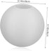 80mm Kisangel White Frosted Glass Globe Lamp Shade Replacement round Ball Globe Light Fixture Cover for Pendant Wall