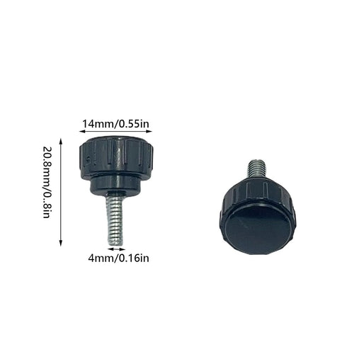 Ulifebet 40Pcs M4 10 mm x Threaded Knurled Thumbscrew, Monitor Screws Vesa Mount Screws Carbon Steel Clamping Knobs