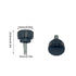 Ulifebet 40Pcs M4 10 mm x Threaded Knurled Thumbscrew, Monitor Screws Vesa Mount Screws Carbon Steel Clamping Knobs
