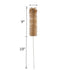 500ml Glass Graduated Cylinder Measuring Bottle with Single Metric Scale and Cleaning Brush