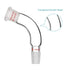 StonyLab Glass Distillation Adapter – 105 Degree Bent with 14/20 Outer and Inner Joint