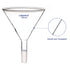 Glass Funnel Short Stem Powder Filter with 150 mm Top Outer Dimension and 24/40 Inner Joint