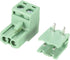 uxcell 20 Pcs 5.08mm 2P Right Angle Pluggable Screw Terminal Block, 300V, 10A