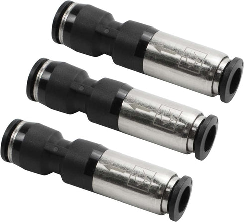 3 pcs 8mm Straight One Way Flow Pneumatic Check Valve, Push to Connect Fitting for Air Compressor.