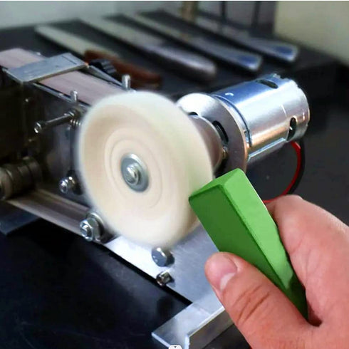 Green Metal Polishing Buffing Compound Bar for Removing Scratches from Hard Metals, Stainless Steel, Chrome, Iron-1