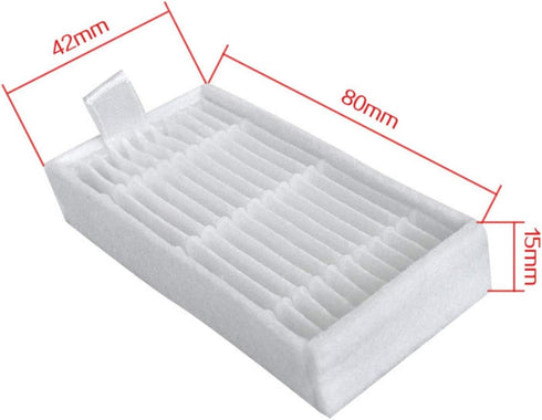 Vacuum Cleaner Parts 14 * 9 * 5 10 Pcs lot Robot Vacuum Cleaner HEPA Filter Replacement for iLife Robot Vacuum Cleaner, V3, V3S, V3S Pro, V5, V5S, V5S Pro