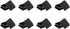 PATIKIL 3.1" x 2.4" x 0.8" Rectangle Plastic Plug Tubing End Caps,