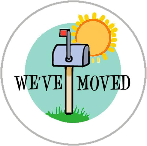 Stonehouse Collection We've Moved Envelope Seals, 1.2" New Address Stickers, 144 USA Made Stickers