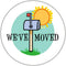 Stonehouse Collection We've Moved Envelope Seals, 1.2" New Address Stickers, 144 USA Made Stickers