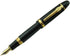 Jinhao 159 Fountain Pen Medium Black Lacquer with Gold Trim, Heavy with Pen Pouch & Refill Ink Converter