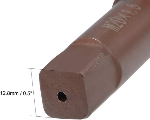uxcell Metric Hand Tap M20 Thread, 1.5 Pitch, 4 Straight Flutes H2 Alloy Tool Steel Set