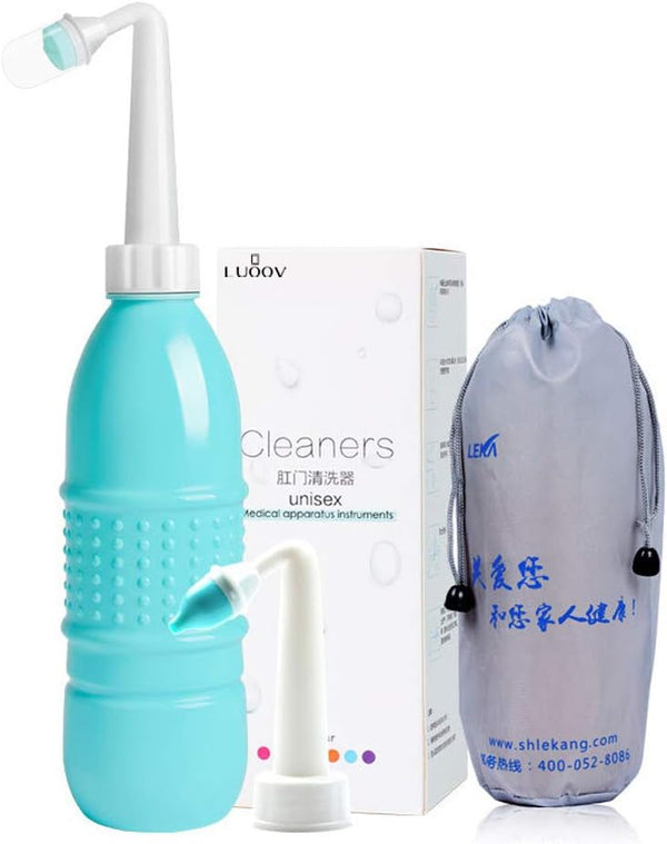 Travel Bidet Bottle, Portable Handheld Bidet Sprayer, 500ml for Personal Hygiene Care, Green